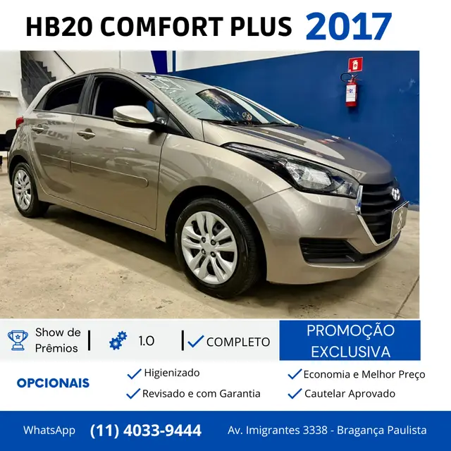 Carro Hyundai HB20 2017 1.0 Comfort (Flex)