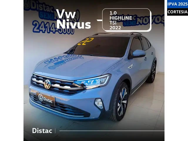 Carro Volkswagen Nivus 2022 Highline 1.0 Turbo (Flex) (Aut)