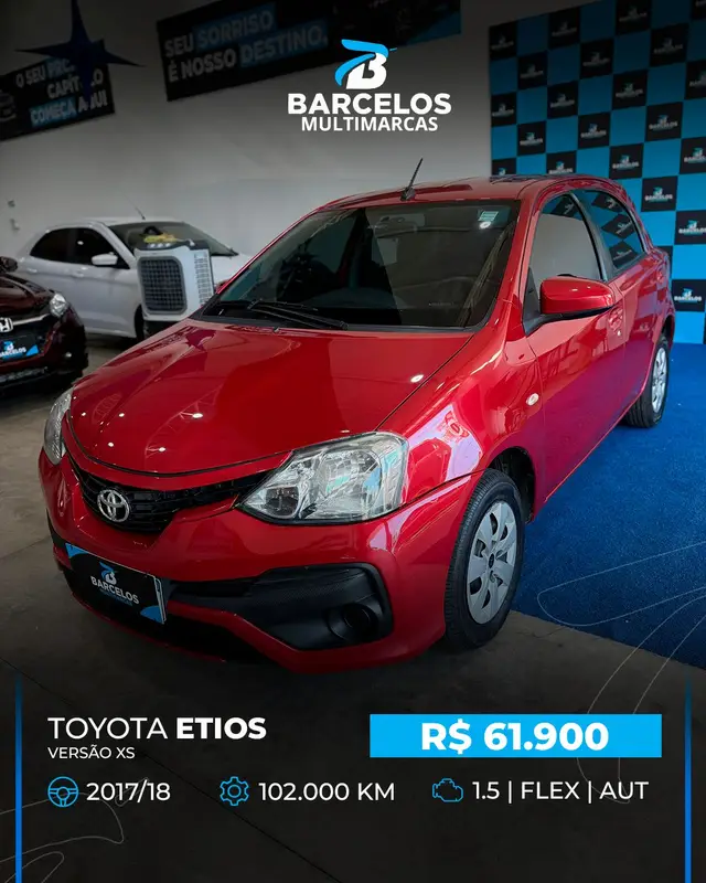 Carro Toyota Etios 2018 XS 1.5 (Aut) (Flex)