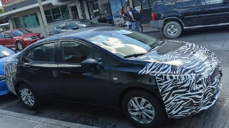 Flagra: Novo Nissan Versa já roda em testes com visual mais “bombado”