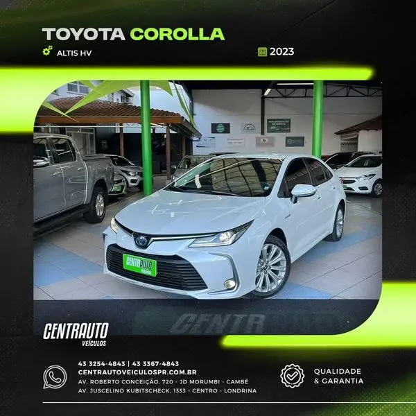 Carro Toyota Corolla 2023 Altis Hybrid 1.8 Flex
