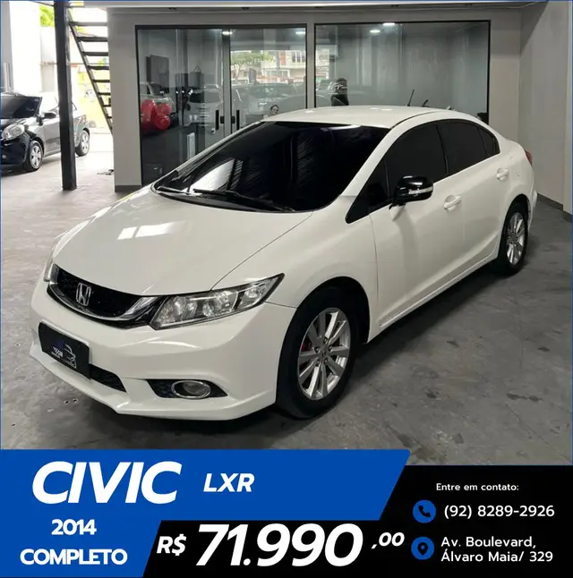 Carro Honda Civic 2014 New  LXR 2.0 i-VTEC (Aut) (Flex)