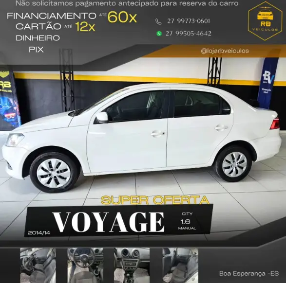 Carro Volkswagen Voyage 2014 1.6 VHT (Flex)