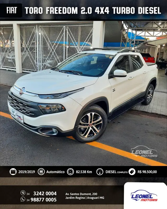 Carro Fiat Toro 2019 Freedom 1.8 AT6 4x2 (Flex)