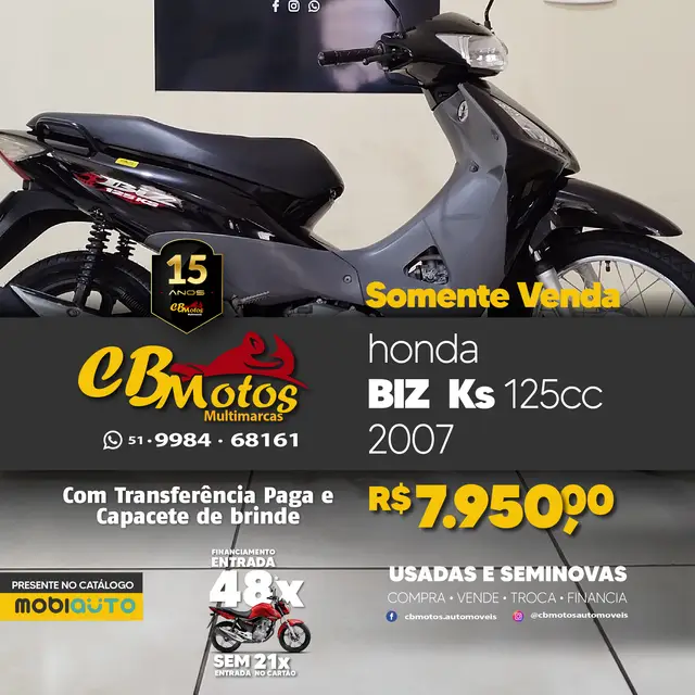 Moto Honda Biz 125 2007 Biz 125 KS