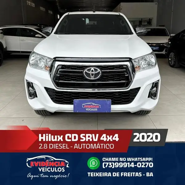 Carro Toyota Hilux Cabine Dupla 2020 Hilux 2.8 16v TDI SRV CD 4x4 (Aut)
