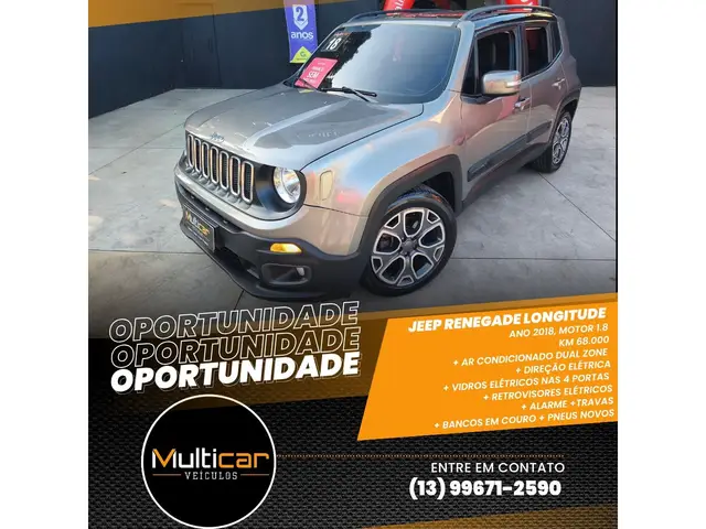 Carro Jeep Renegade 2018 Longitude 1.8 4x2 (Aut) (Flex)