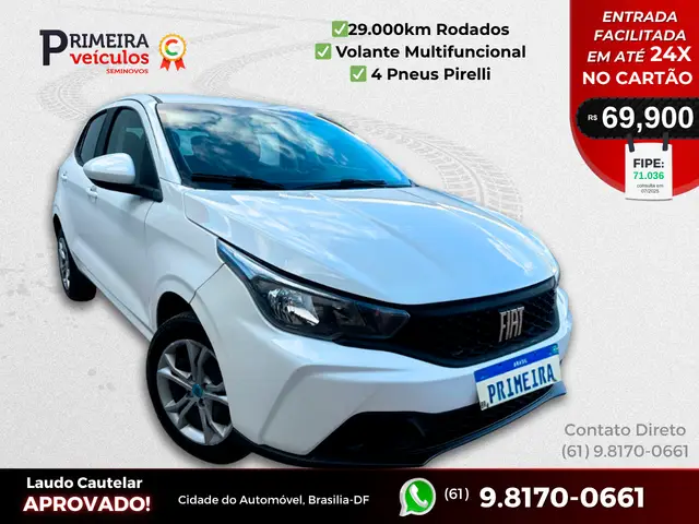 Carro Fiat Argo 2024 Drive 1.0