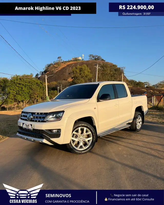 Carro Volkswagen Amarok 2023 Highline 3.0 CD 4x4 TDi (Aut)