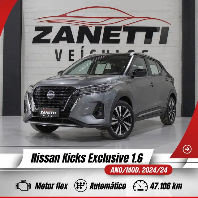 Carro Nissan Kicks 2024 Exclusive CVT 1.6 (Flex)