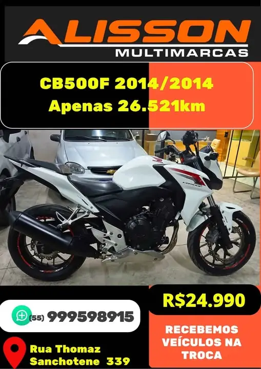Moto Honda CB 500F 2014 Standard