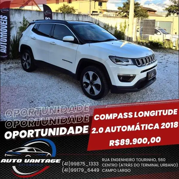 Carro Jeep Compass 2018 2.0 Longitude 4x2 (Aut) (Flex)