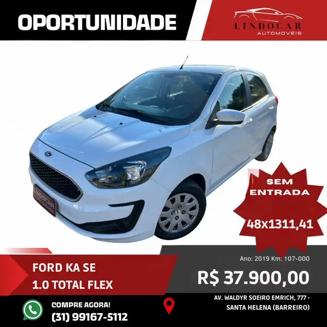 Carro Ford Ka 2019 1.0 SE (Flex)