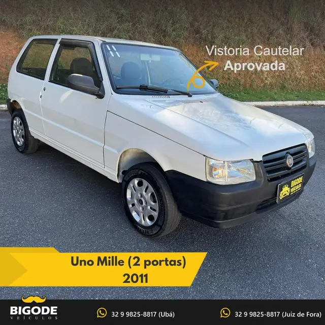 Carro Fiat Uno Mille 2011 Fire Economy 1.0 (Flex) 2p