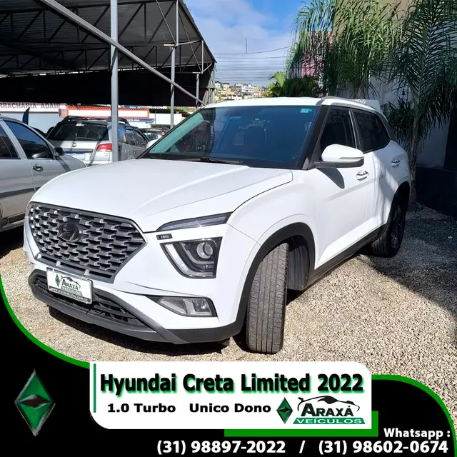 Carro Hyundai Creta 2022 Limited 1.0 Turbo (Aut) (Flex)