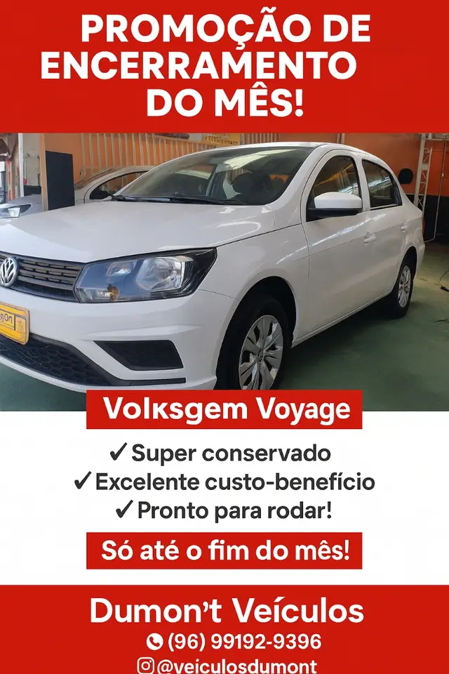 Carro Volkswagen Voyage 2023 1.0 MPI (Flex)