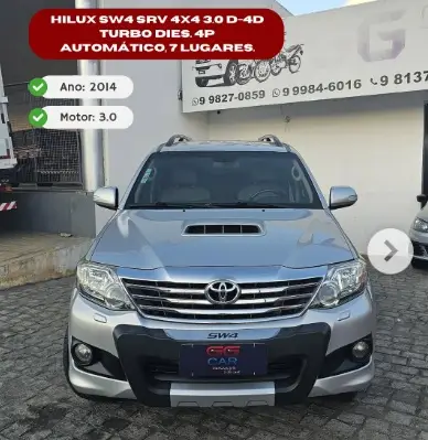 Carro Toyota Hilux SW4 2014 3.0 TDI 4x4 SRV 7L