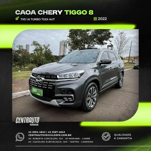 Carro CAOA Chery Tiggo 8 2022 TXS 1.6 Turbo GDI