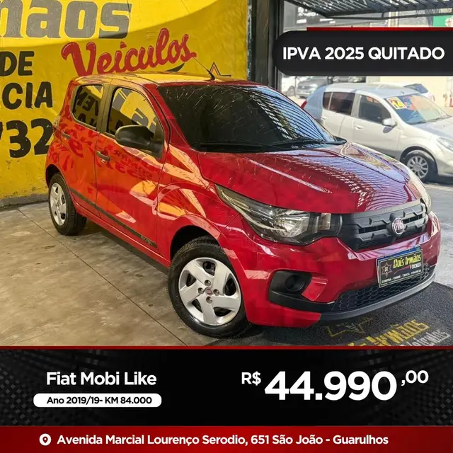 Carro Fiat Mobi 2019 Evo Like 1.0 (Flex)