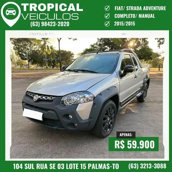 Carro Fiat Strada 2015 Adv.1.8 16V Dualogic Flex CD