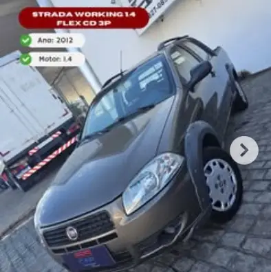 Carro Fiat Strada 2012 Working 1.4 (Flex) (Cabine Estendida)