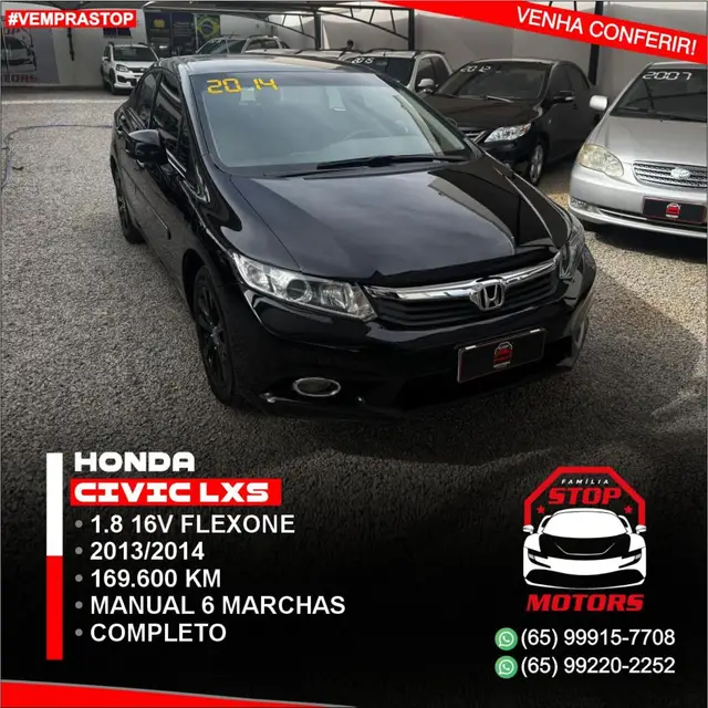 Carro Honda Civic 2014 New  LXS 1.8 16V i-VTEC (Flex)