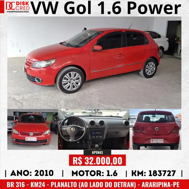 Carro Volkswagen Gol 2010 Power 1.6 (G5) (Flex)