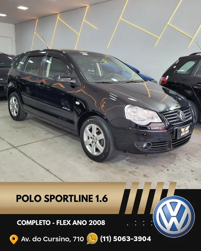 Carro Volkswagen Polo 2008 Hatch. 1.6 8V (Flex)