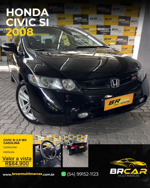 Carro Honda Civic 2008 New  Si 2.0 16V