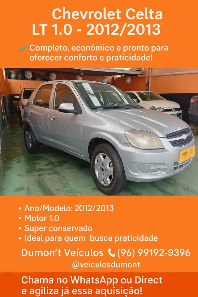 Carro Chevrolet Celta 2013 LT 1.0 (Flex)