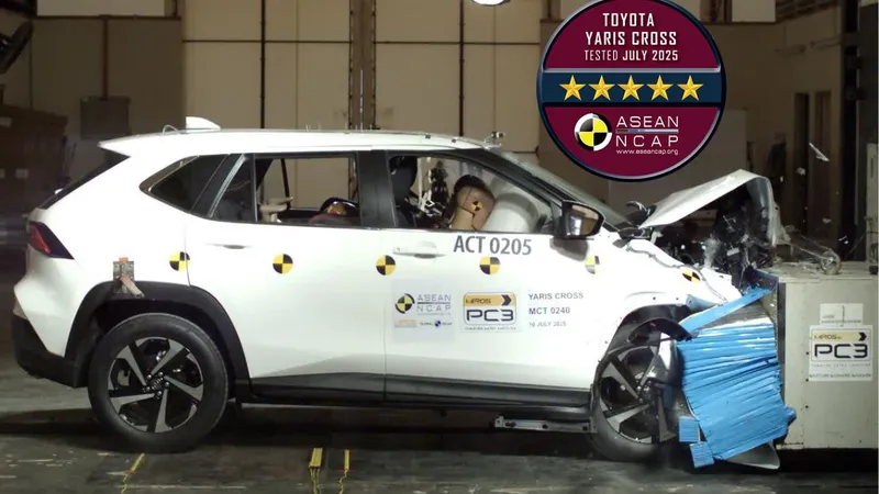 Toyota Yaris Cross gabarita teste de segurança antes de chegar ao Brasil