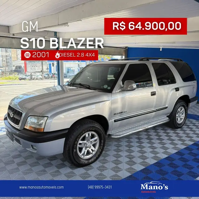 Carro Chevrolet Blazer 2001 DLX 4x4 2.8  (nova série)