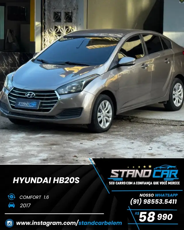 Carro Hyundai HB20S 2017 1.6 Comfort Plus (Flex)