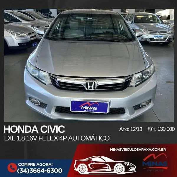 Carro Honda Civic 2013 New  LXL 1.8 16V i-VTEC (Aut) (Flex)