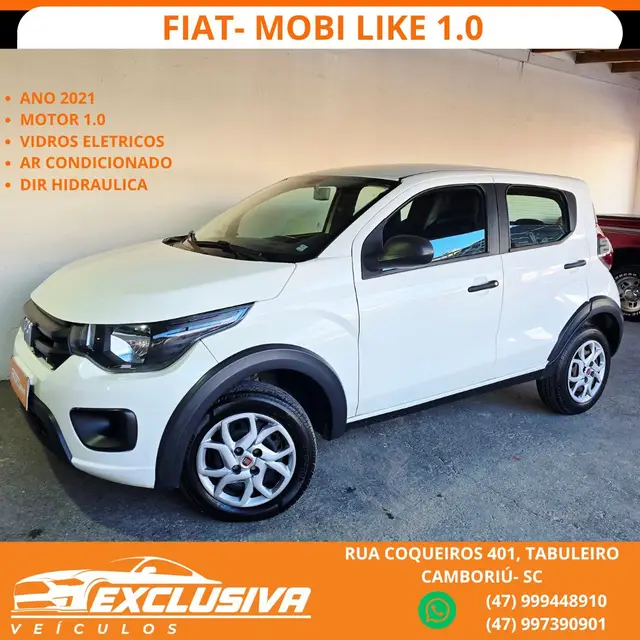 Carro Fiat Mobi 2021 Like 1.0 (Flex)