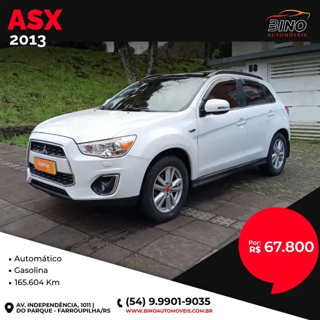 Carro Mitsubishi ASX 2013 2.0 (Aut) 4x4