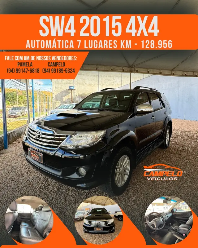 Carro Toyota SW4 2015 Hilux  3.0 TDI 4x4 SRV 5L