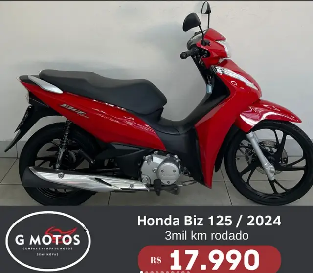 Moto Honda Biz 125 2024 ES