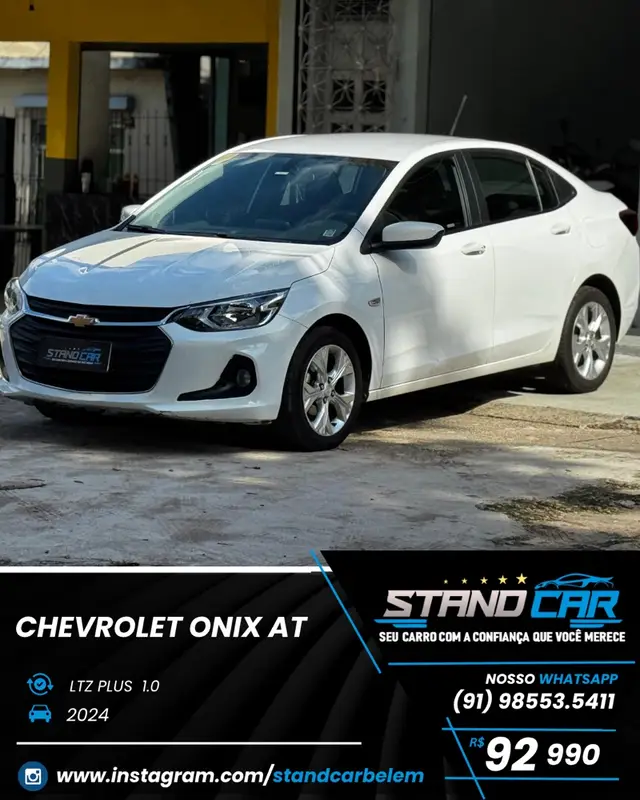 Carro Chevrolet Onix Plus 2024 LTZ 1.0 Turbo (Aut.)