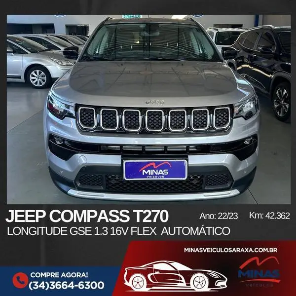Carro Jeep Compass 2023 Limited 1.3 T270 (Aut) (Flex)