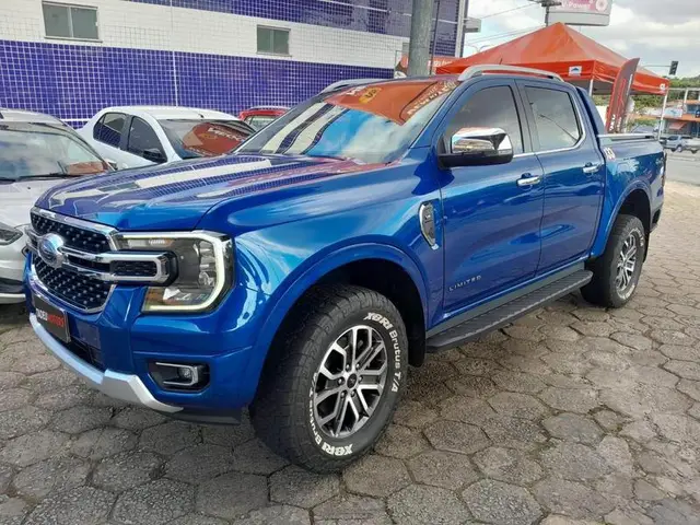 Carro Ford Ranger Cabine Dupla 2024 Black 2.0 Turbodiesel 4x2 (Aut.)