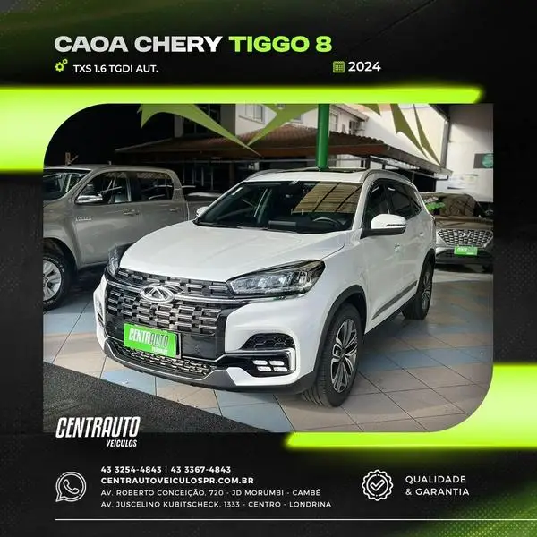 Carro CAOA Chery Tiggo 8 2024 TXS 1.6