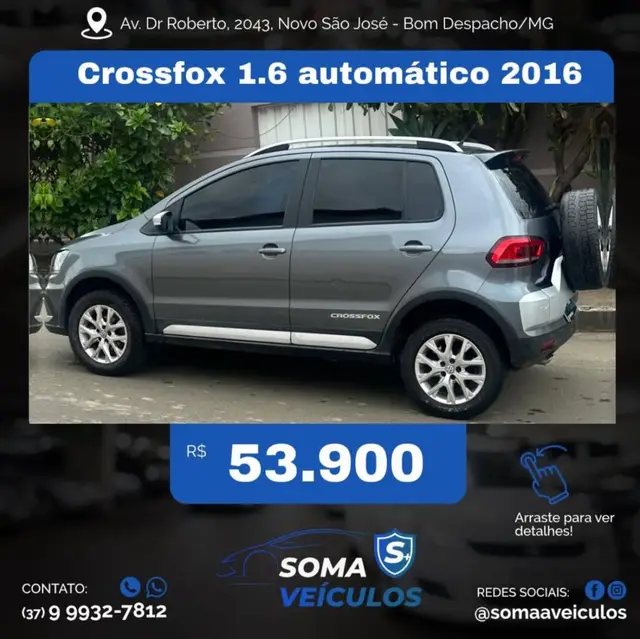 Carro Volkswagen CrossFox 2016 1.6 16v MSI (Flex)