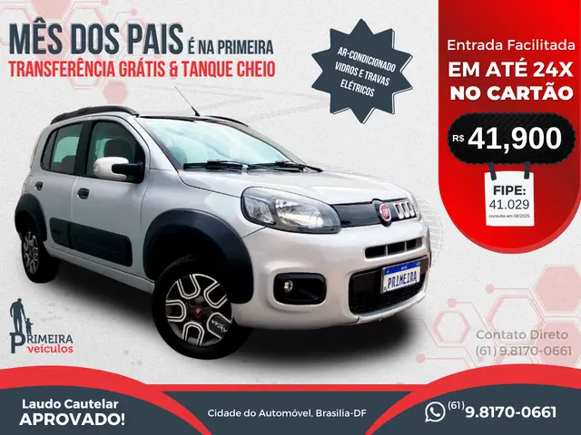 Carro Fiat Uno 2016 Way 1.0 8V (Flex) 4p