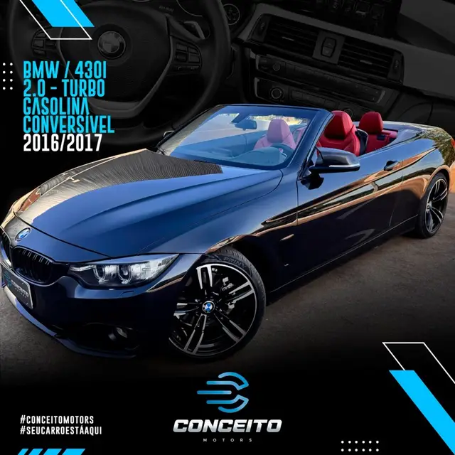 Carro BMW 430i Cabriolet 2017 3.0 430i Cabrio Sport Auto