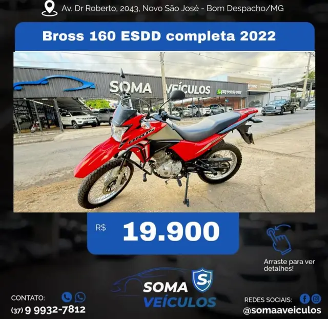 Moto Honda NXR 160 2022 Bros ESDD