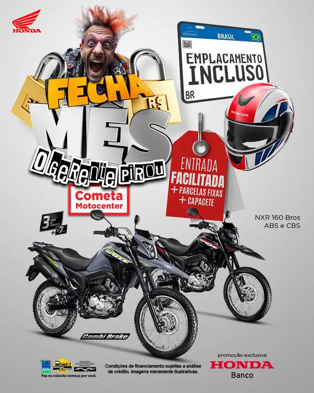 Moto Honda NXR 160 2025 Bros ABS