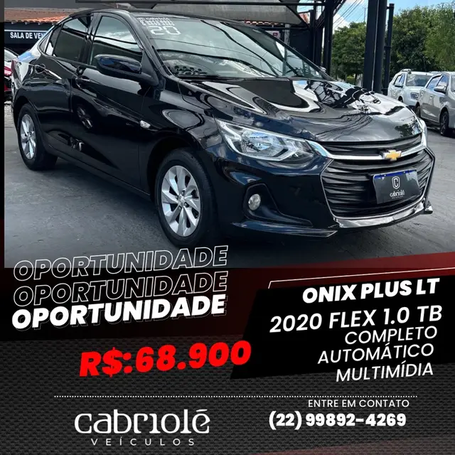 Carro Chevrolet Onix Plus 2020 1.0 LT Turbo (Flex) (Aut)