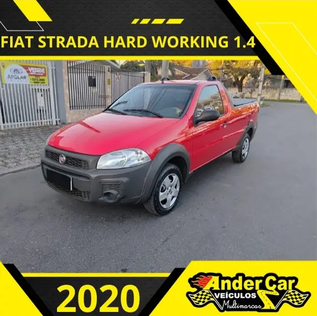Carro Fiat Strada 2020 Hard Working 1.4 (Flex) (Cabine Simples)