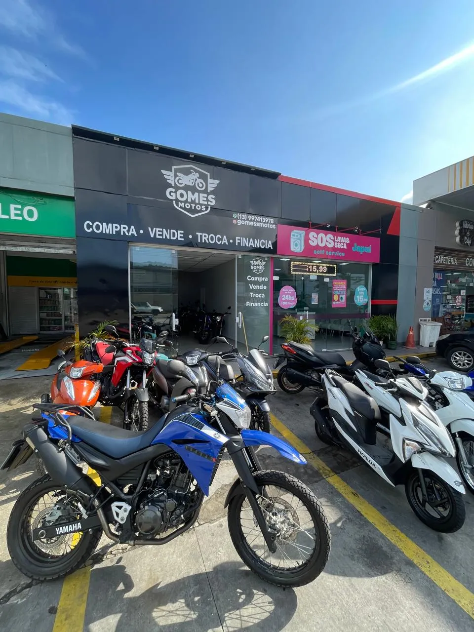 Fachada da loja Veículos à venda em GOMES MOTOS  - São Vicente - SP